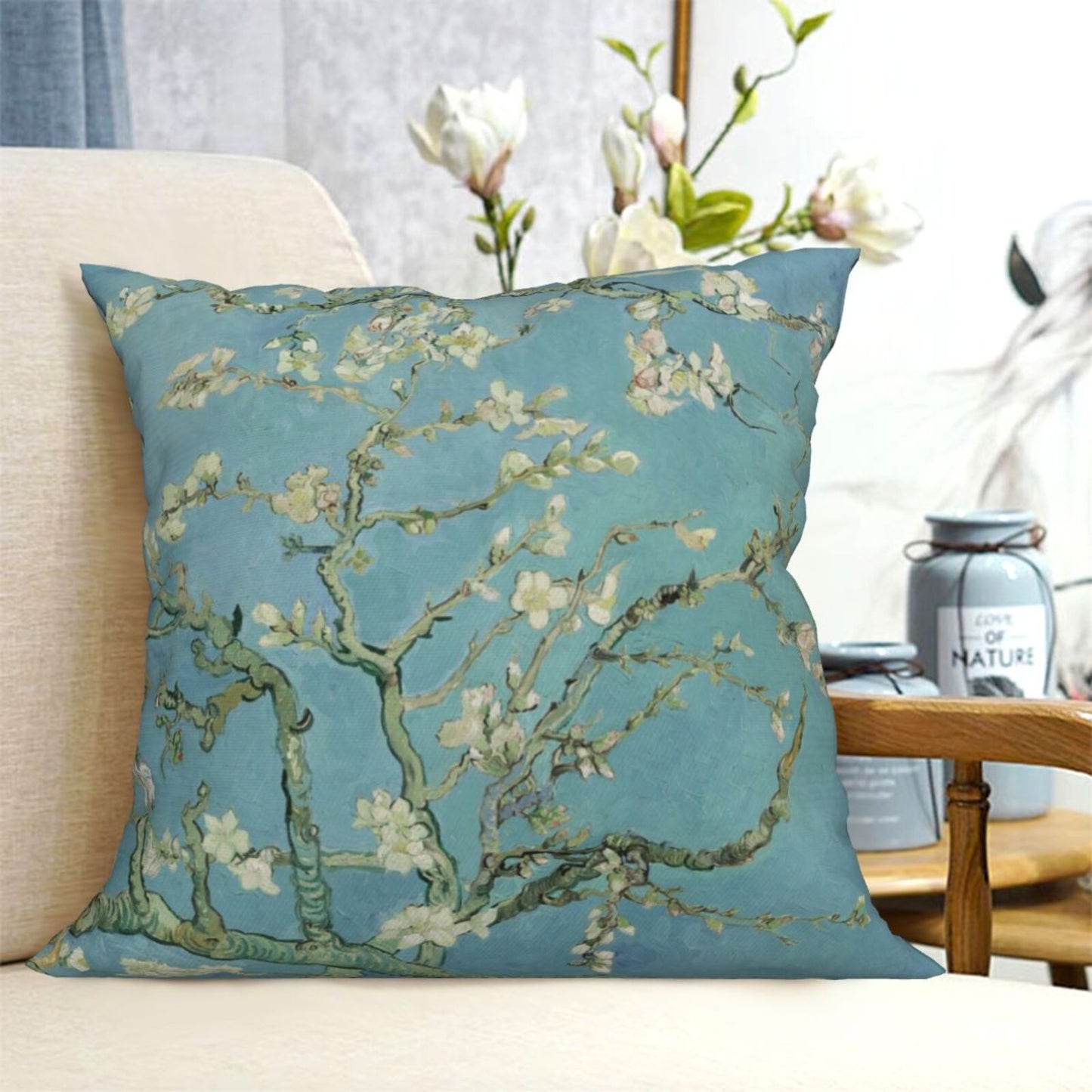 Vincent Van Gogh Decorative Pillow Covers 18 x 18 Inches Set of 4