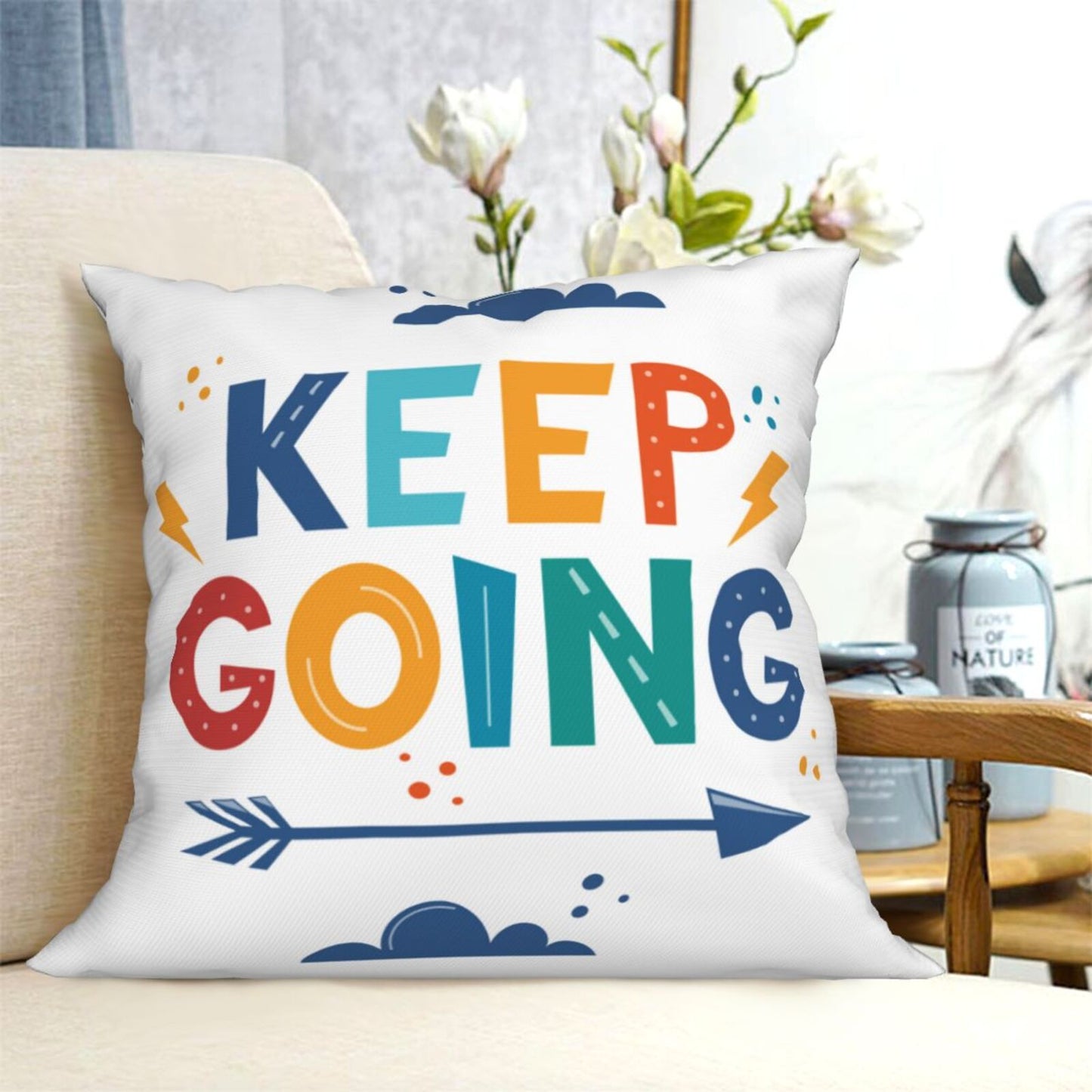 Colorful Classroom Throw Pillow Covers Inspiration Quotes Cushion Covers for Kids Boys Girls