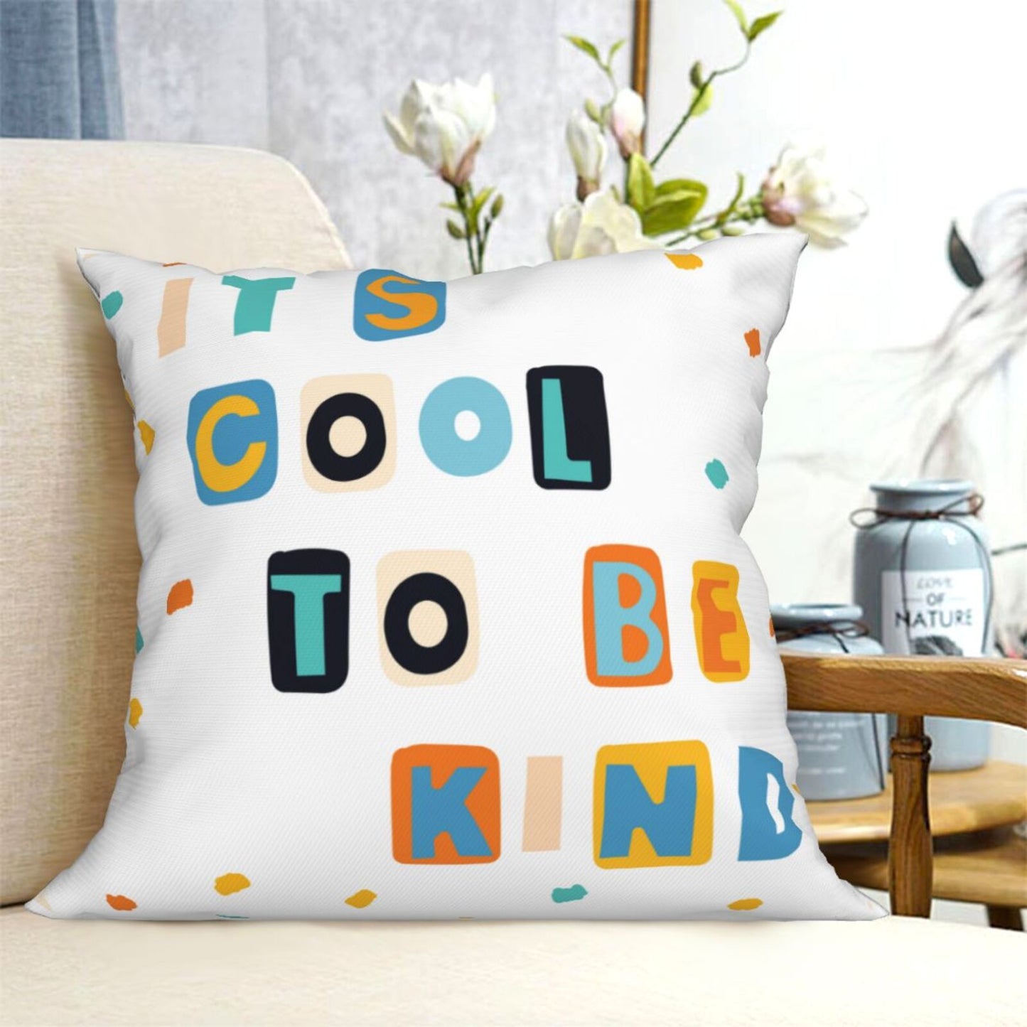 Colorful Classroom Throw Pillow Covers Inspiration Quotes Cushion Covers for Kids Boys Girls