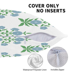 Floral throw pillow covers 12x20 Set of 2 for sofa couch and living room decor