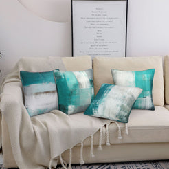 Abstract throw pillow covers 18x18 Set of 4 for sofa couch and living room decor