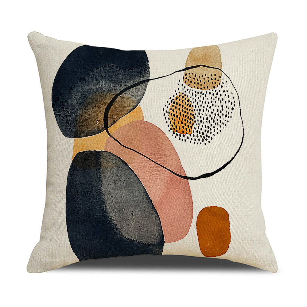 Boho Pillow Covers 18x18 inch Set of 4 Abstract Mid Century Cushion Covers for Couch Sofa