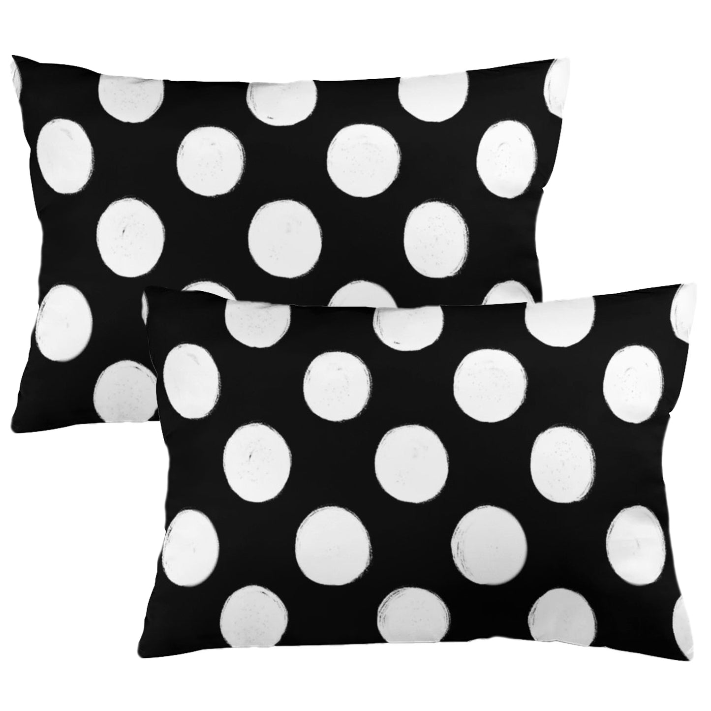 Polka Dot Throw Pillow Covers 18x18 inch Set of 2 Modern Velvet Decorative Cushion Covers
