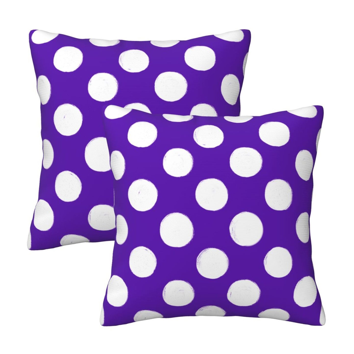 Polka Dot Throw Pillow Covers 18x18 inch Set of 2 Modern Velvet Decorative Cushion Covers