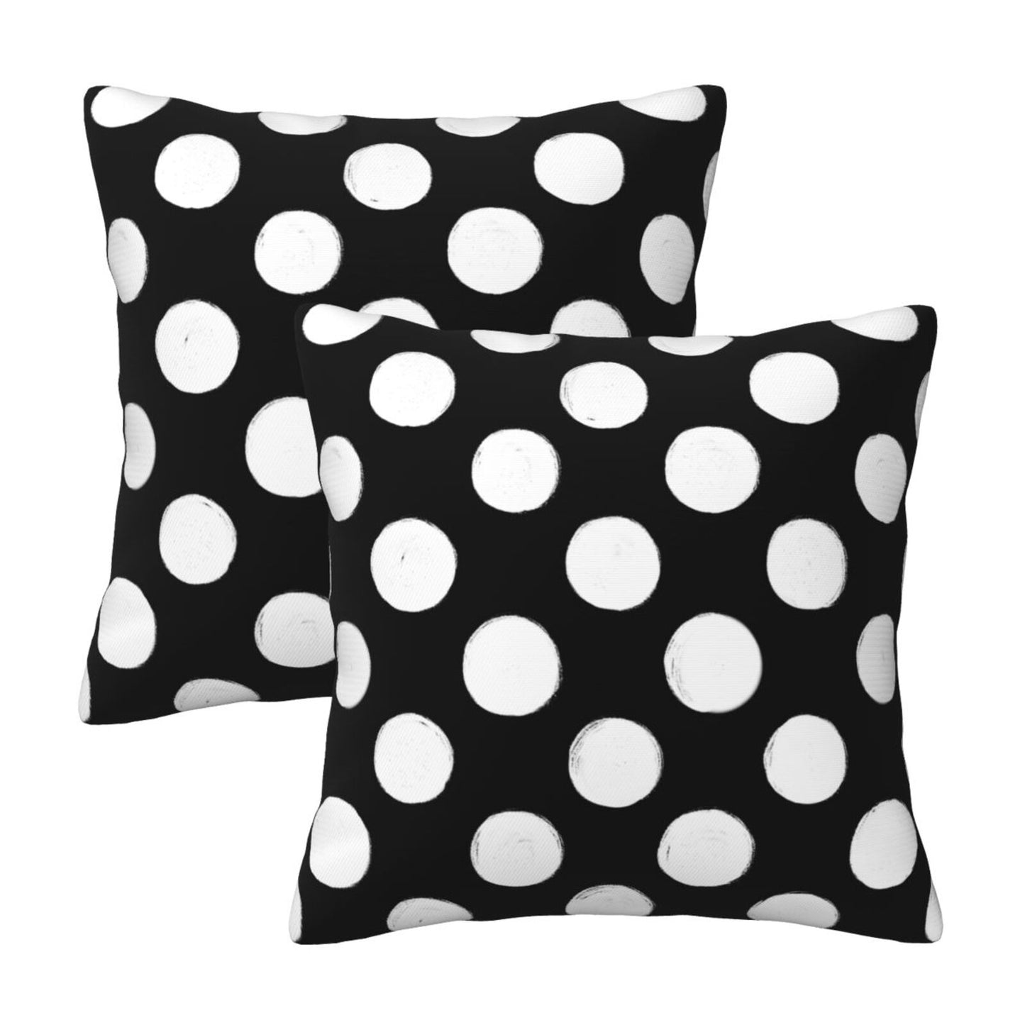 Polka Dot Throw Pillow Covers 18x18 inch Set of 2 Modern Velvet Decorative Cushion Covers