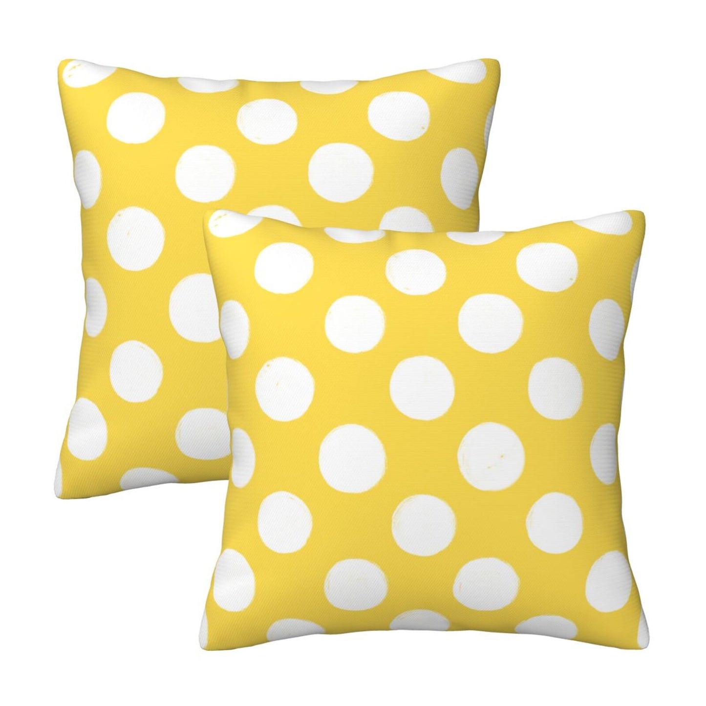 Polka Dot Throw Pillow Covers 18x18 inch Set of 2 Modern Velvet Decorative Cushion Covers