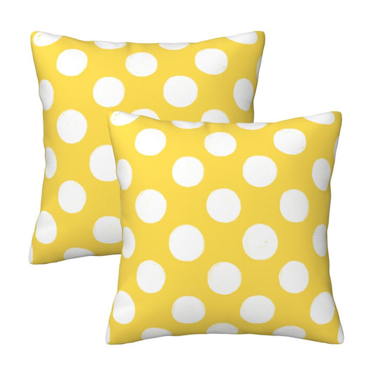 Polka Dot Throw Pillow Covers 18x18 inch Set of 2 Modern Velvet Decorative Cushion Covers