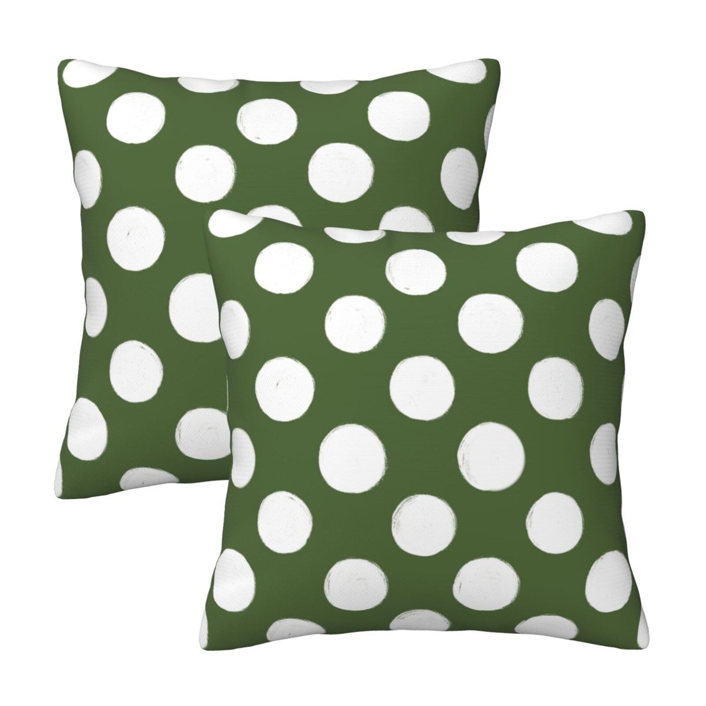 Polka Dot Throw Pillow Covers 18x18 inch Set of 2 Modern Velvet Decorative Cushion Covers