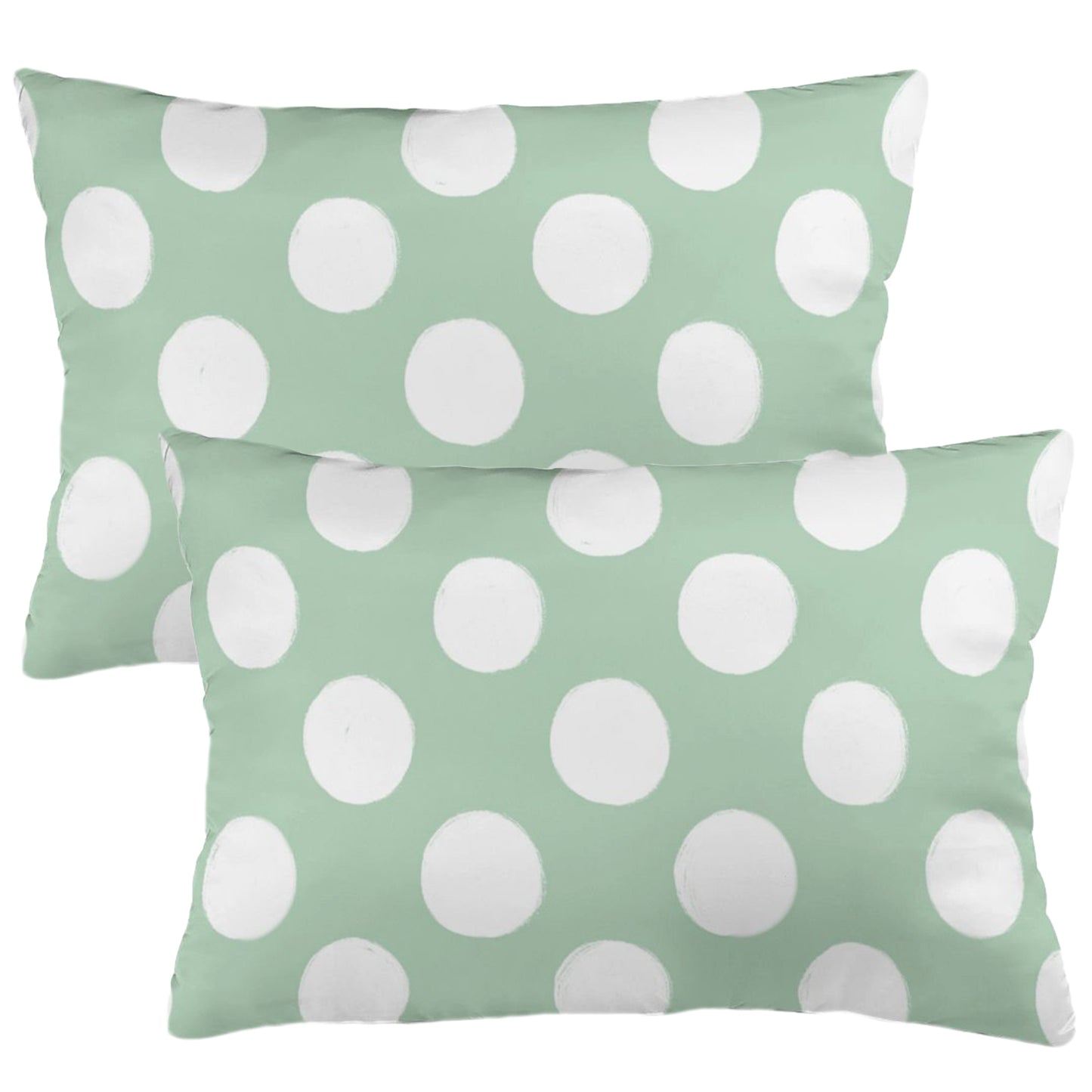 Polka Dot Throw Pillow Covers 18x18 inch Set of 2 Modern Velvet Decorative Cushion Covers