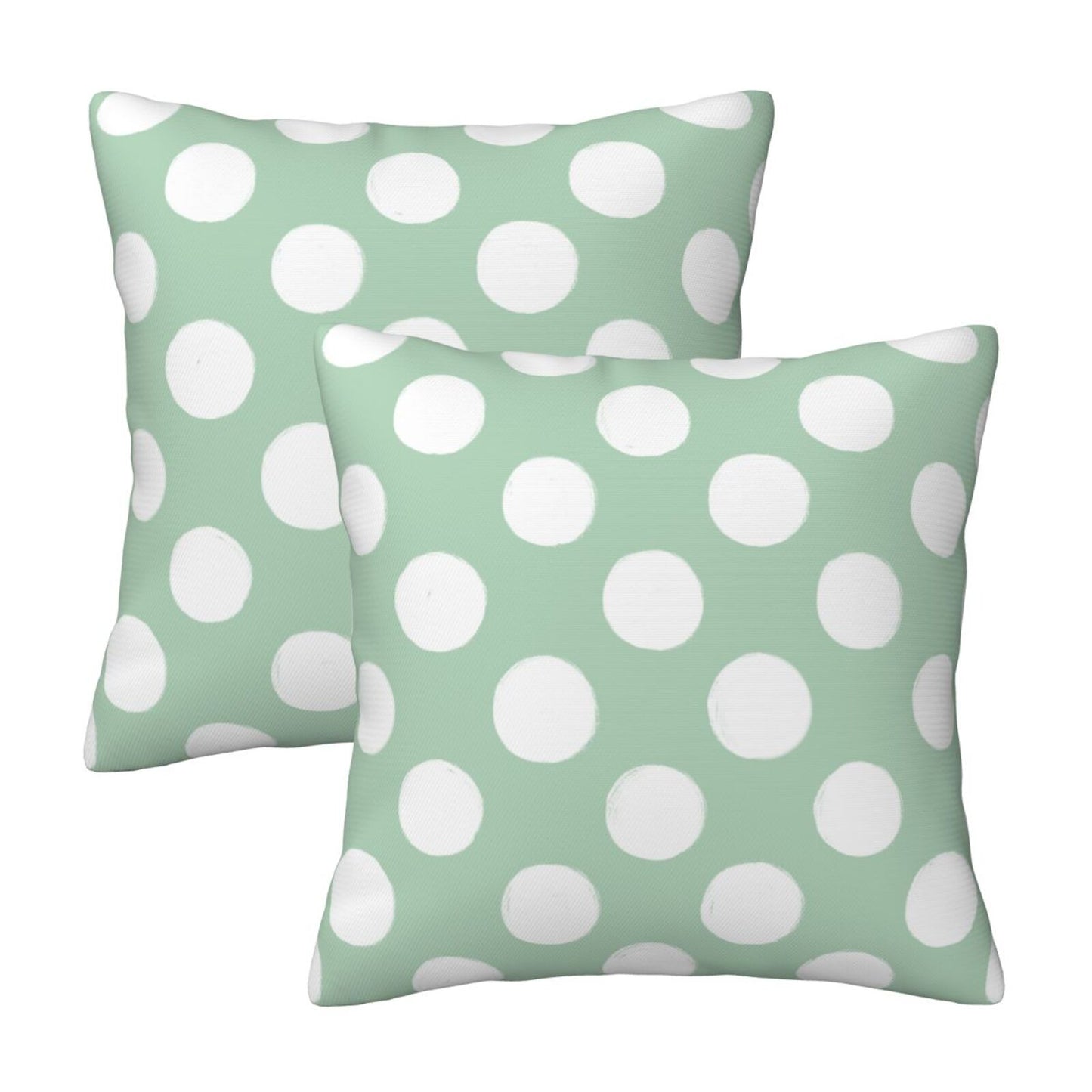 Polka Dot Throw Pillow Covers 18x18 inch Set of 2 Modern Velvet Decorative Cushion Covers