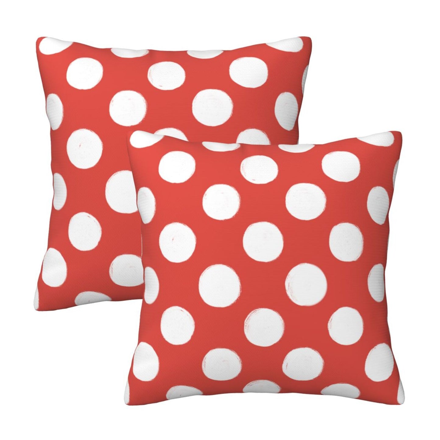 Polka Dot Throw Pillow Covers 18x18 inch Set of 2 Modern Velvet Decorative Cushion Covers