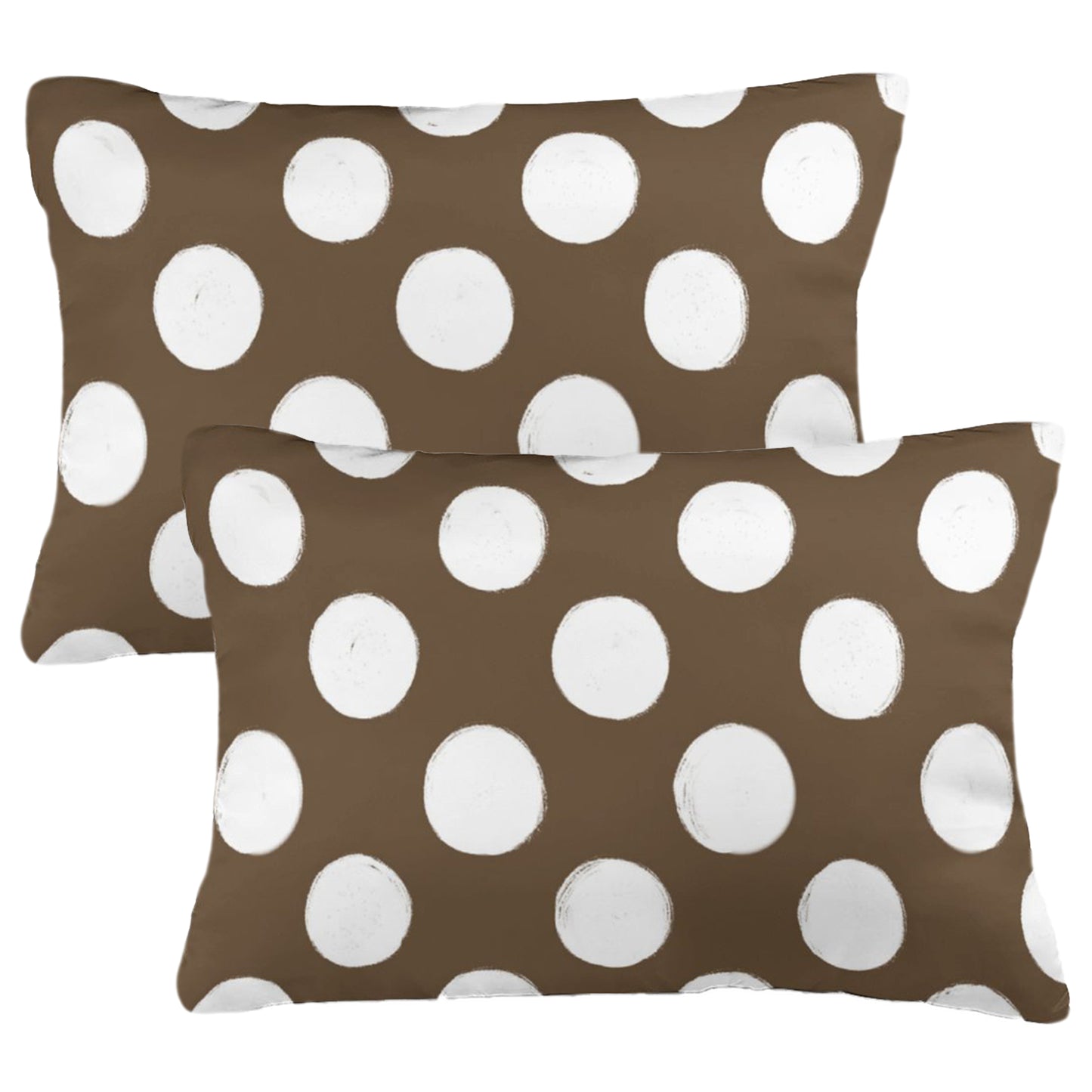Polka Dot Throw Pillow Covers 18x18 inch Set of 2 Modern Velvet Decorative Cushion Covers