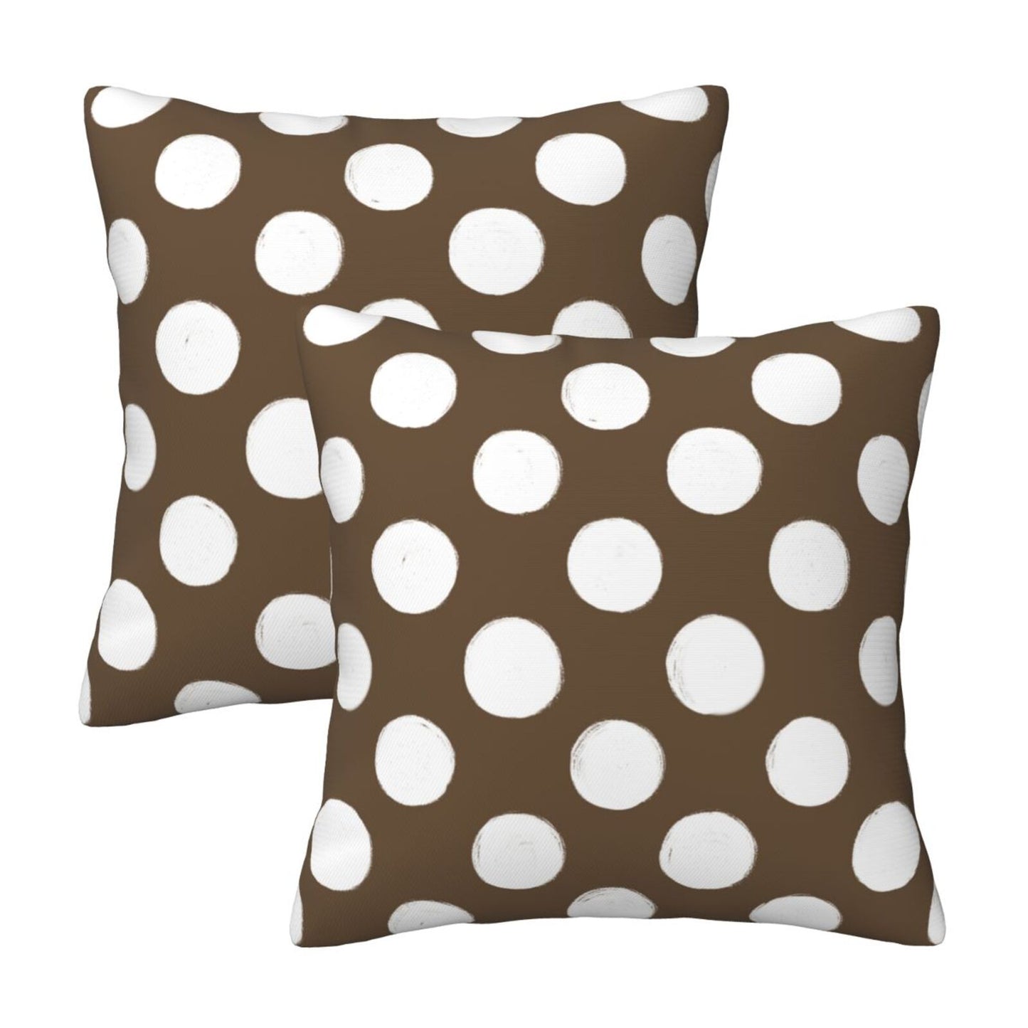 Polka Dot Throw Pillow Covers 18x18 inch Set of 2 Modern Velvet Decorative Cushion Covers