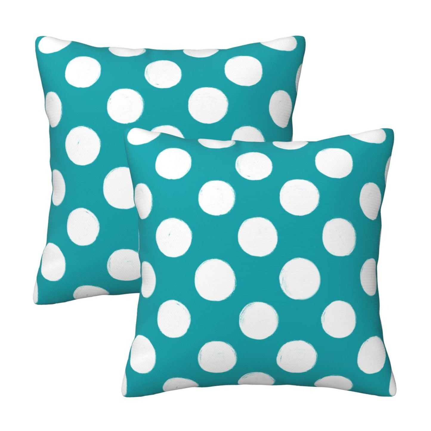 Polka Dot Throw Pillow Covers 18x18 inch Set of 2 Modern Velvet Decorative Cushion Covers