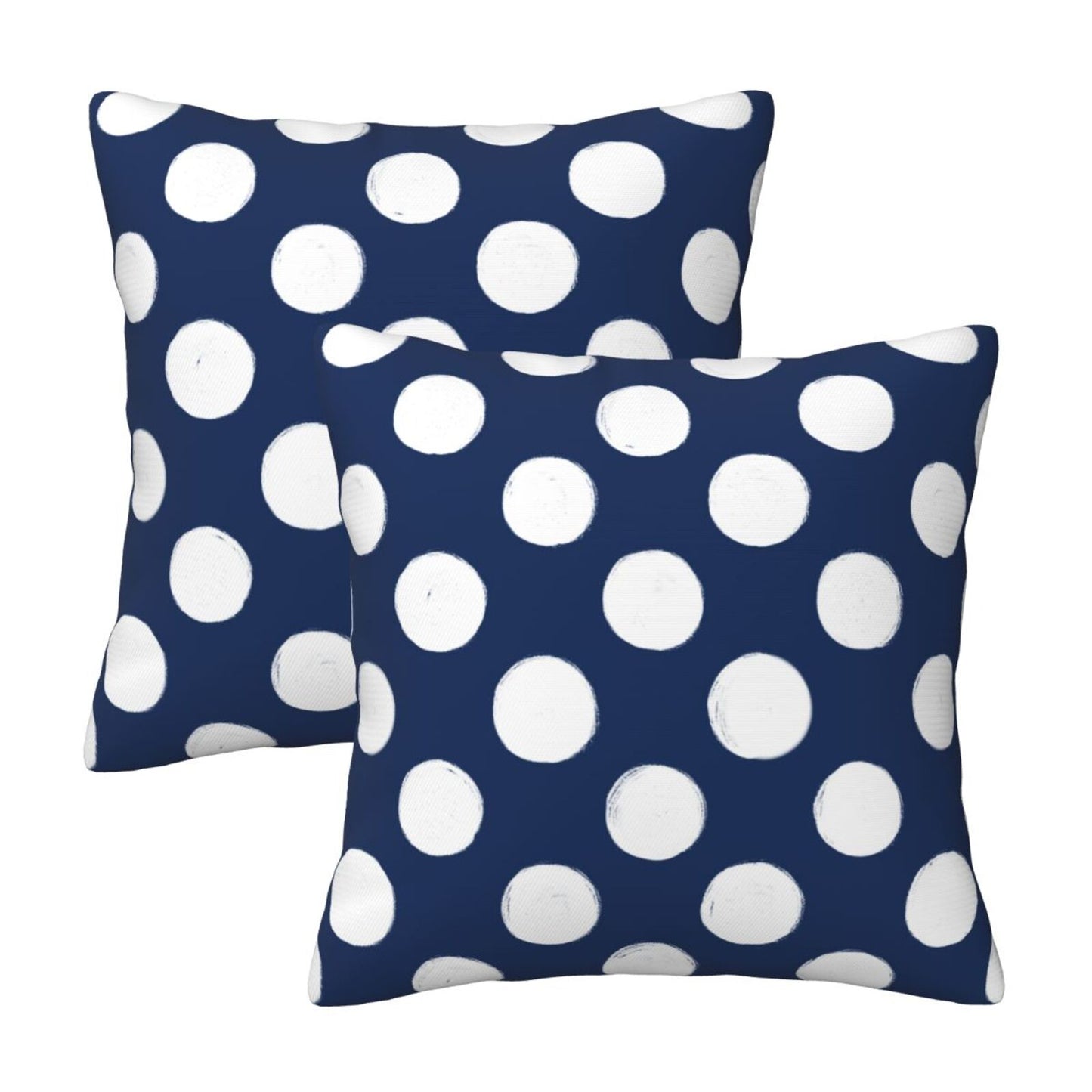 Polka Dot Throw Pillow Covers 18x18 inch Set of 2 Modern Velvet Decorative Cushion Covers
