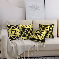 Geometric throw pillow covers 18x18 Set of 4 for sofa couch and living room decor