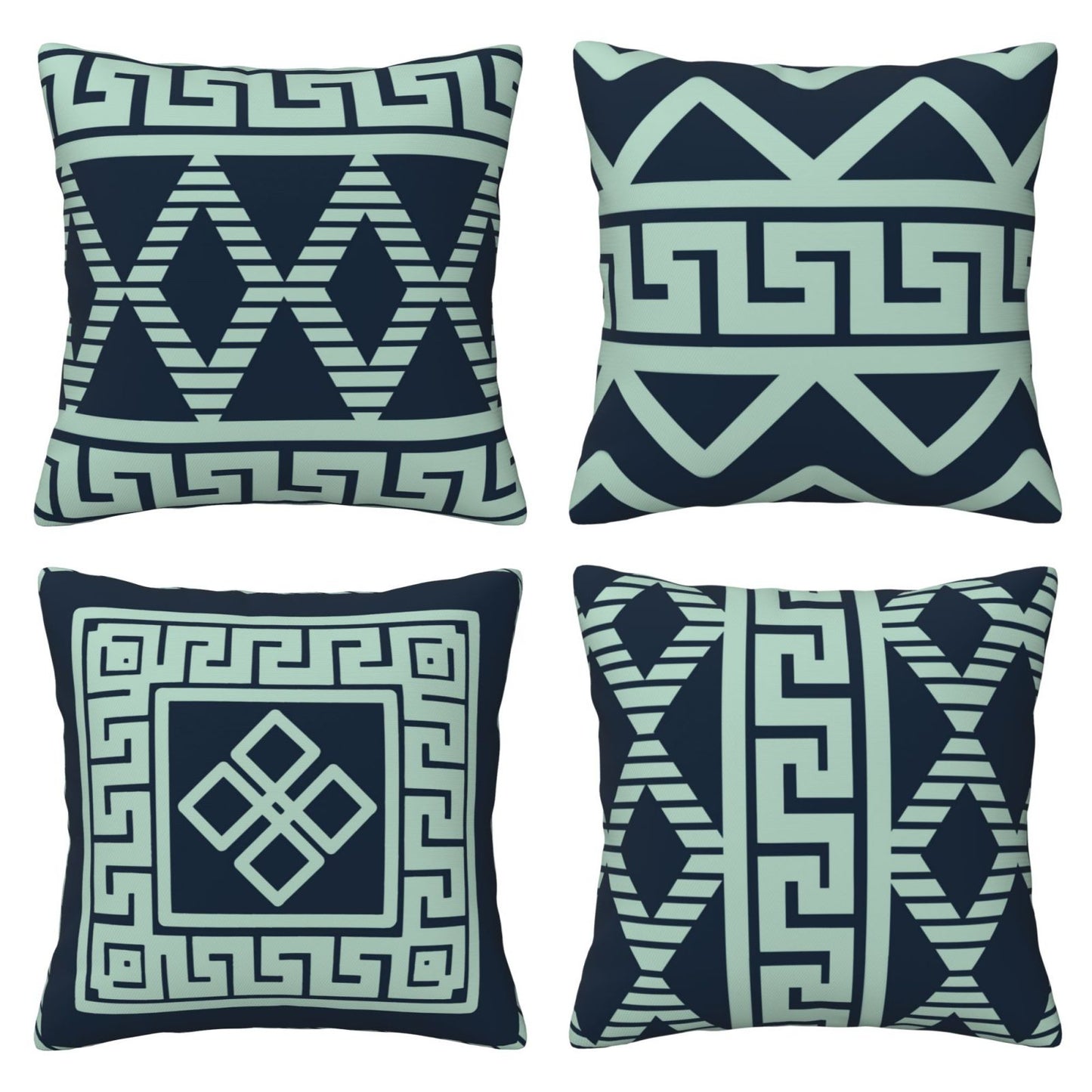 Geometric Pillow Covers 18x18 inch Boho Ethnic Pillow Cases for Sofa Couch