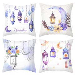 Decorative throw pillow covers 18x18 Set of 4 for sofa couch and living room decor