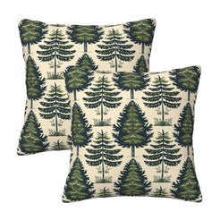 Plaid throw pillow covers 18x18 Set of 2 for sofa couch and living room decor