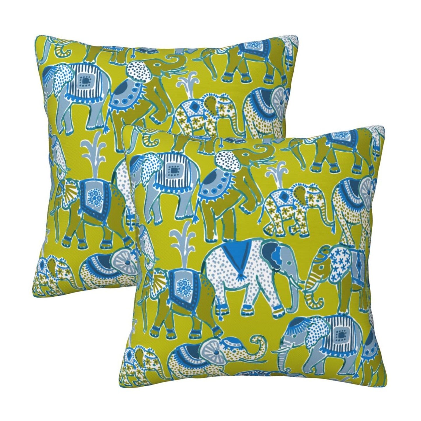 Preppy Throw Pillow Covers 18x18 inch Set of 2 Back to School Decorative Cushion Covers for Students Girls
