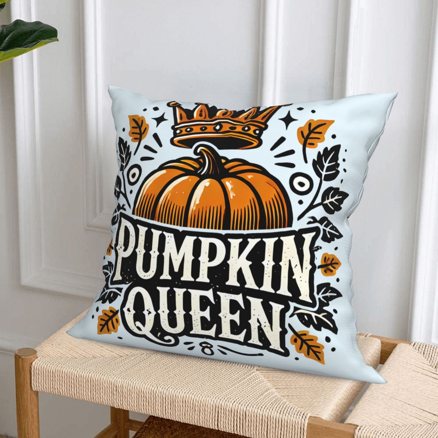 Fall Pumpkin Throw Pillow Covers 18x18 inch Set of 4 Autumn Leaf Decorative Cushion Covers