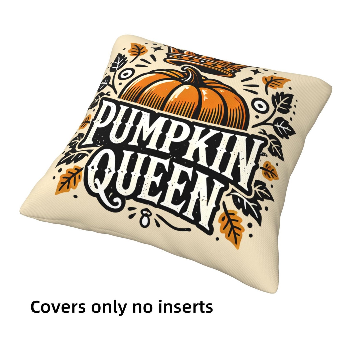 Fall Pumpkin Throw Pillow Covers 18x18 inch Set of 4 Autumn Leaf Decorative Cushion Covers