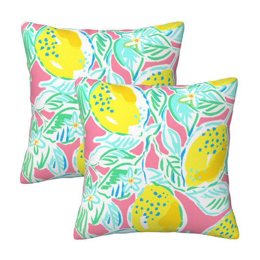 Preppy Velvet Throw Pillow Covers 18x18 inch Set of 2 Trendy Aesthetic Decorative Cushion Covers