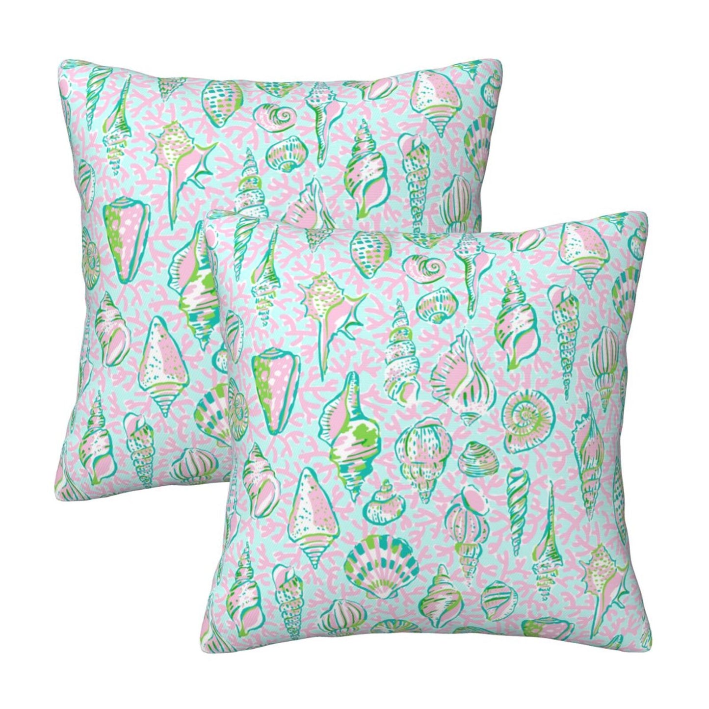 Preppy Velvet Throw Pillow Covers 18x18 inch Set of 2 Trendy Aesthetic Decorative Cushion Covers