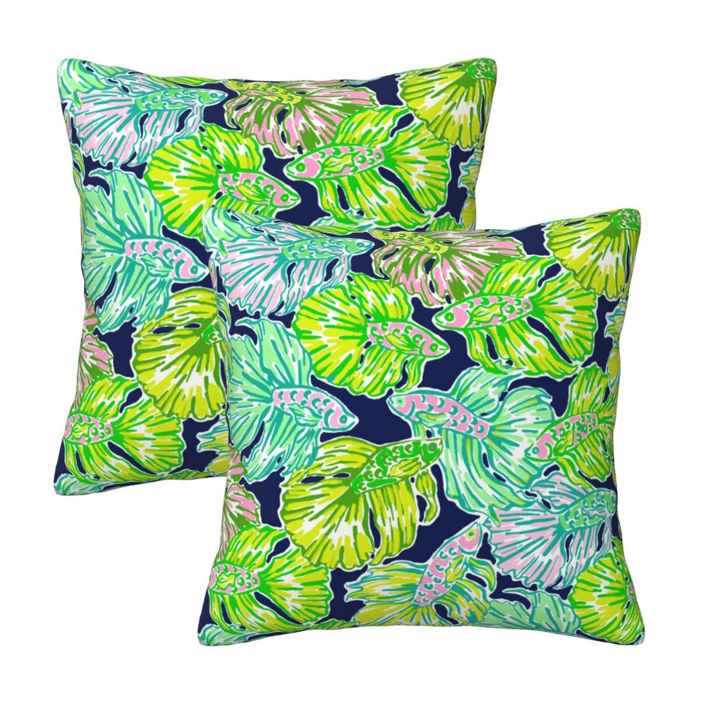 Preppy Velvet Throw Pillow Covers 18x18 inch Set of 2 Trendy Aesthetic Decorative Cushion Covers