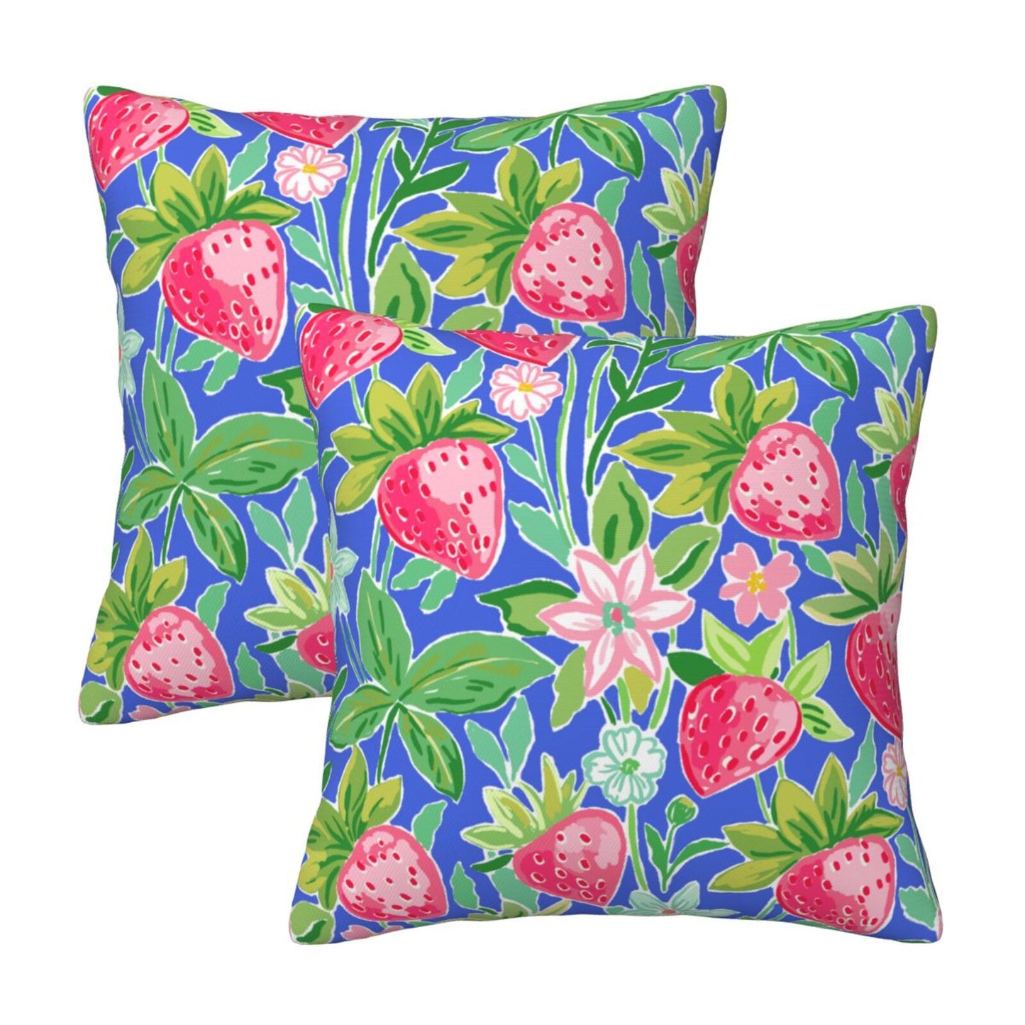 Preppy Velvet Throw Pillow Covers 18x18 inch Set of 2 Trendy Aesthetic Decorative Cushion Covers