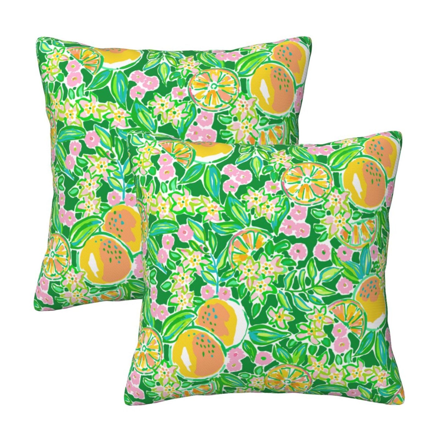 Preppy Velvet Throw Pillow Covers 18x18 inch Set of 2 Trendy Aesthetic Decorative Cushion Covers