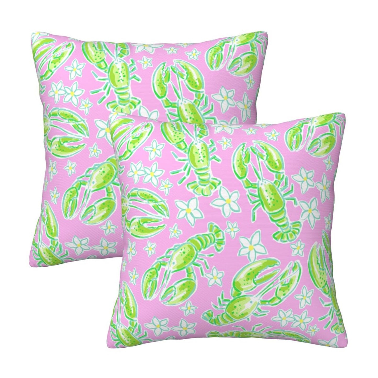 Preppy Velvet Throw Pillow Covers 18x18 inch Set of 2 Trendy Aesthetic Decorative Cushion Covers