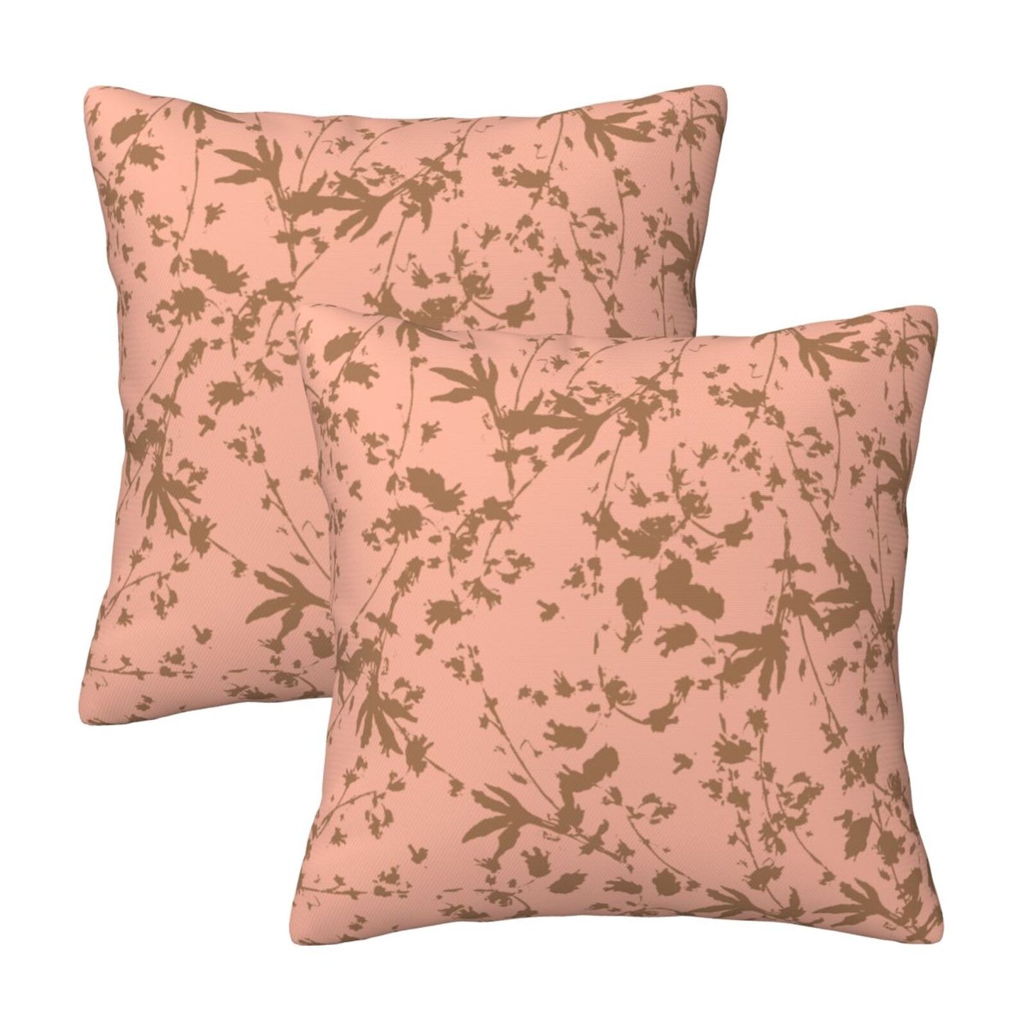 Bohemian Floral Throw Pillow Covers 18x18 inch Set of 2 Botanical Pillow Cases Folk Vintage Decorative Cushion Covers for Sofa Couch