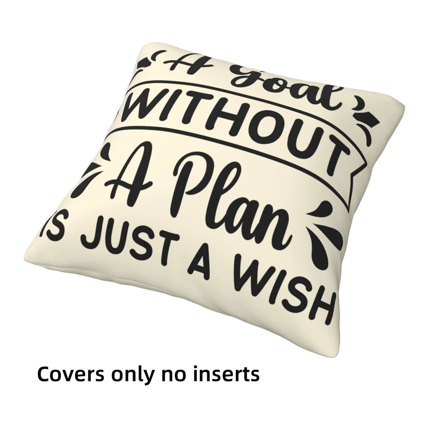 Motivational Throw Pillow Covers 18x18 inch Set of 4 Colorful Inspirational Phrase Pillow Cases Academic College Decorative Cushion Covers for Library