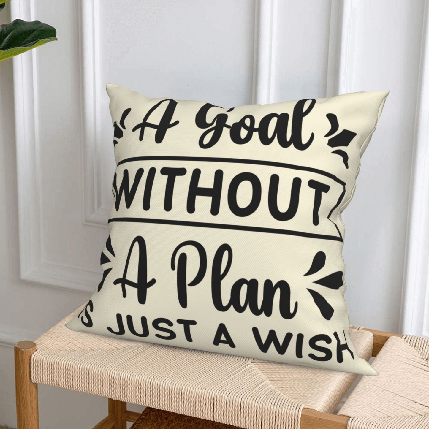 Motivational Throw Pillow Covers 18x18 inch Set of 4 Colorful Inspirational Phrase Pillow Cases Academic College Decorative Cushion Covers for Library