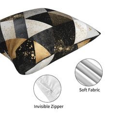 Abstract throw pillow covers 18x18 Set of 4 for sofa couch and living room decor