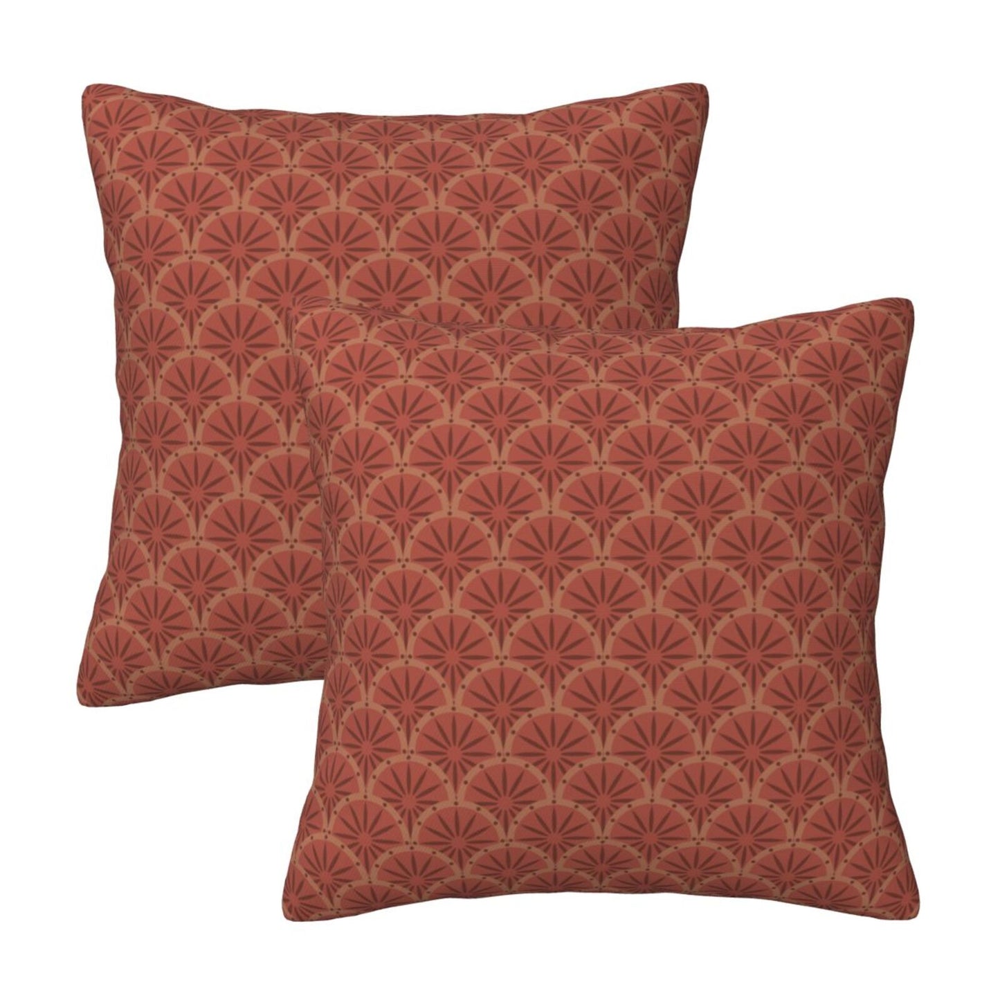 Floral Throw Pillow Covers 18x18 inch Set of 2 Vintage Flower Decorative Cushion Covers
