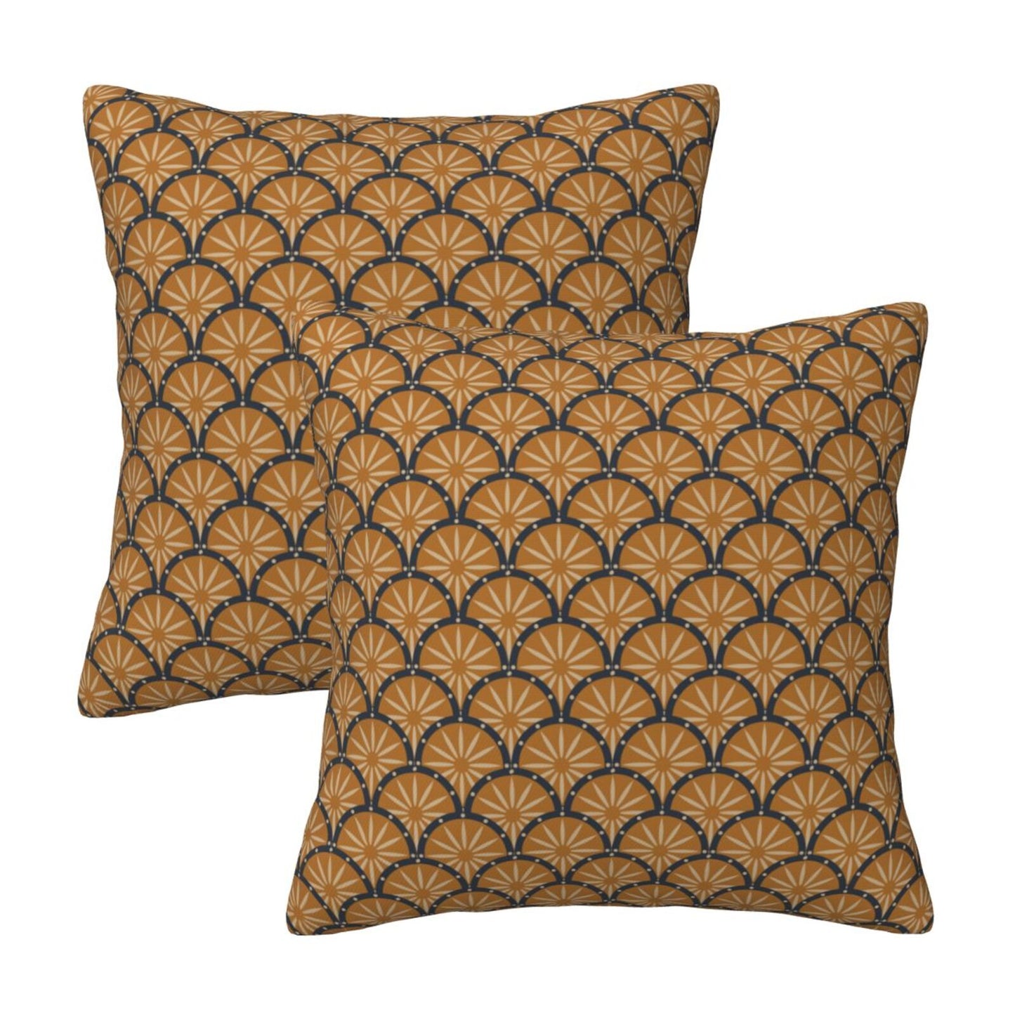Floral Throw Pillow Covers 18x18 inch Set of 2 Vintage Flower Decorative Cushion Covers