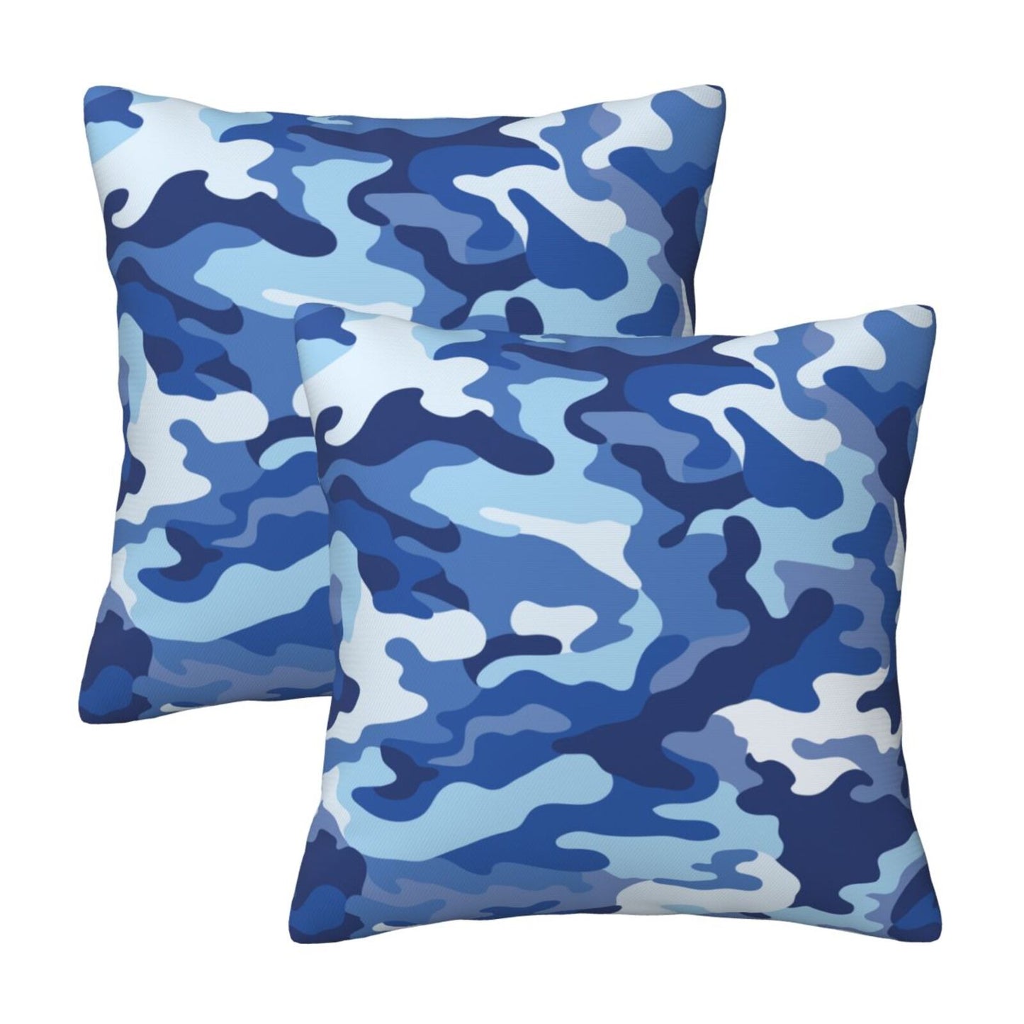 Camo Throw Pillow Covers 18x18 inch Set of 2 Camouflage Patriotic Pillow Cases Army Military Decorative Cushion Covers