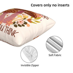 Hidden zipper and soft velvet detail on a motivational quote pillow cover
