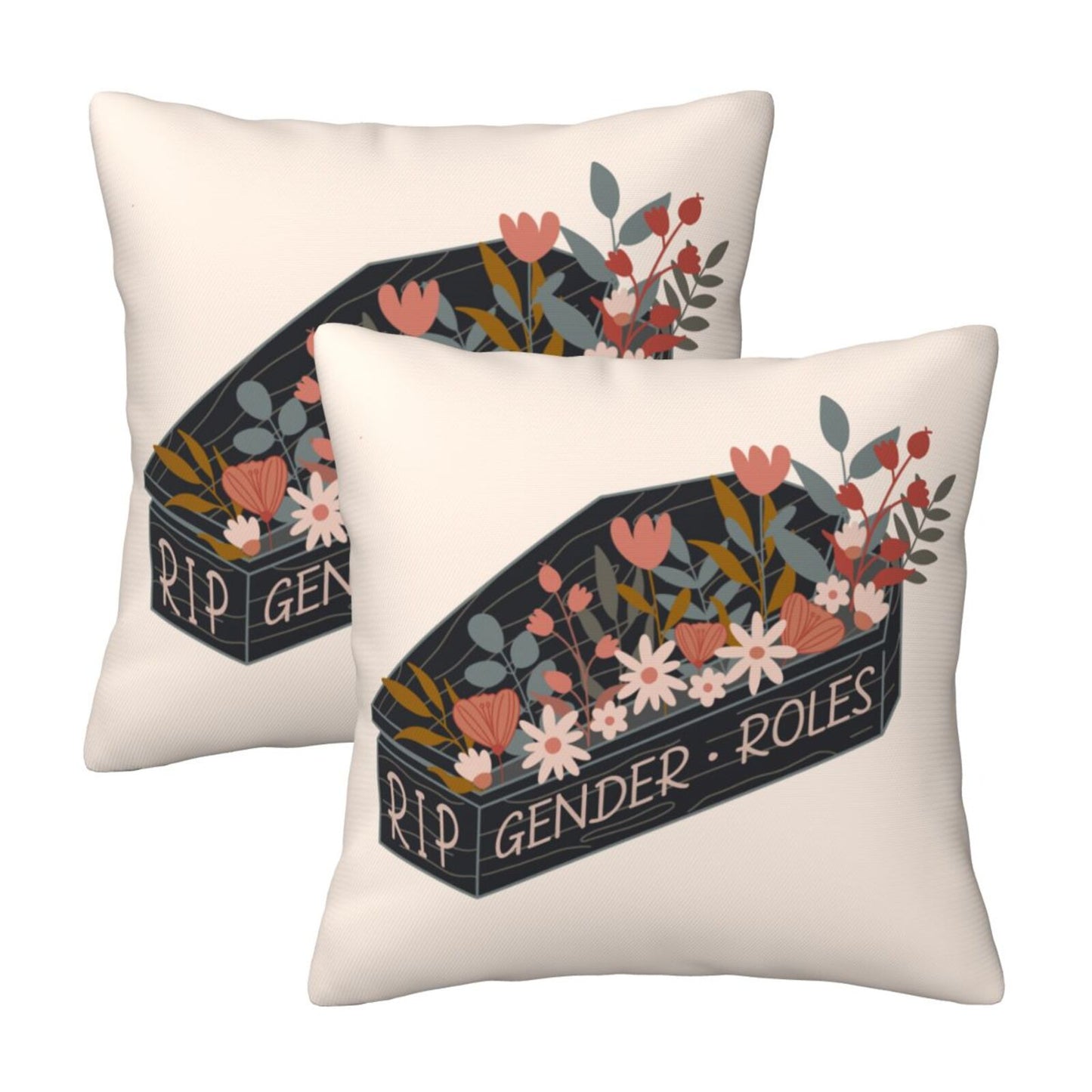 Motivational Throw Pillow Covers 18x18 inch Set of 2 Inspirational Strong Woman Cushion Covers