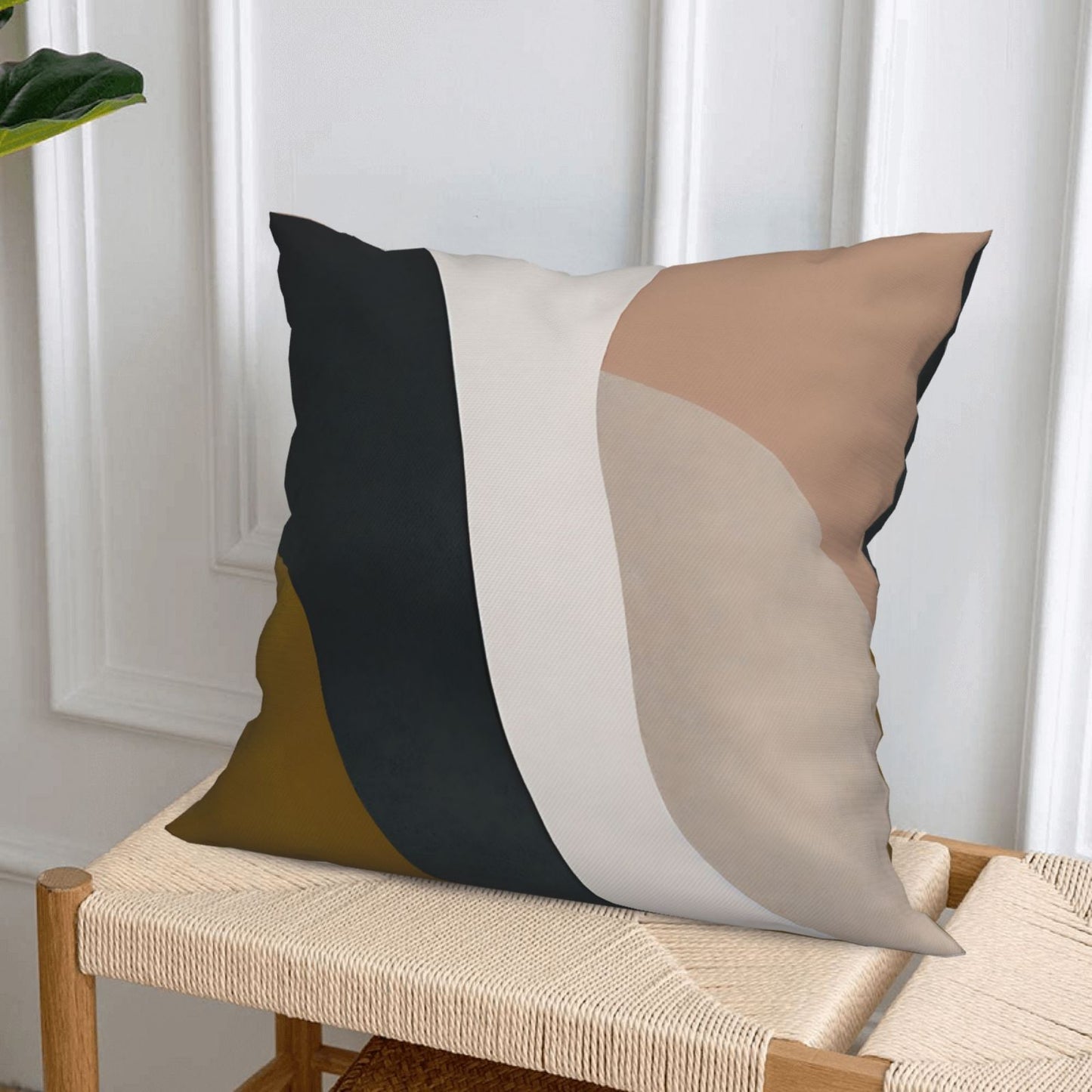 Abstract Geometric Throw Pillow Covers 18x18 inch Set of 4 Minimalist Nordic Decorative Cushion Covers