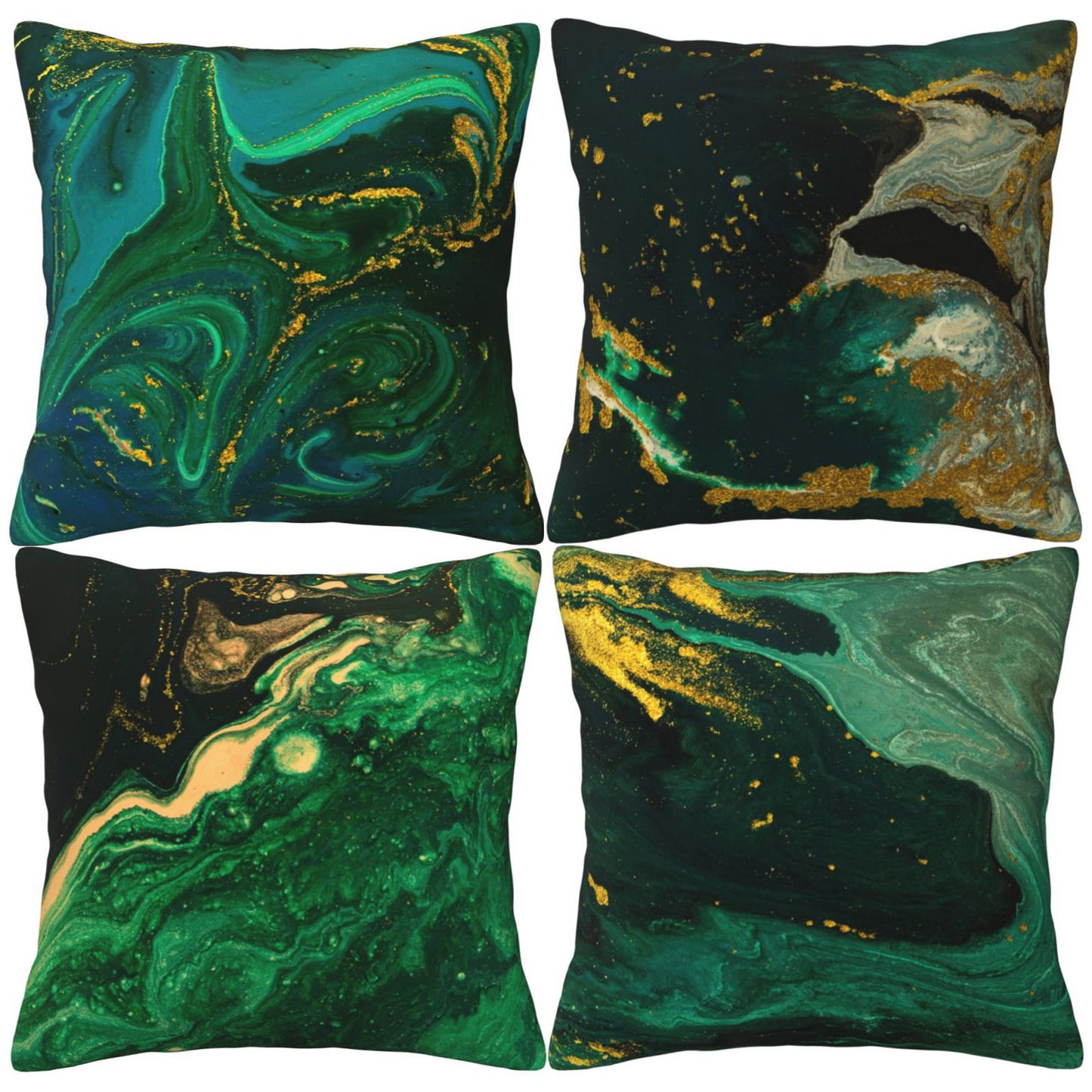 Marble Throw Pillow Covers Abstract Decorative Cushion Covers for Sofa Couch
