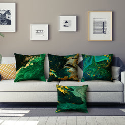 Abstract throw pillow covers 18x18 Set of 4 for sofa couch and living room decor