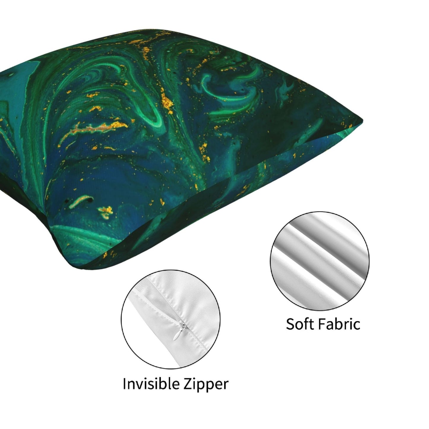 Marble Throw Pillow Covers Abstract Decorative Cushion Covers for Sofa Couch