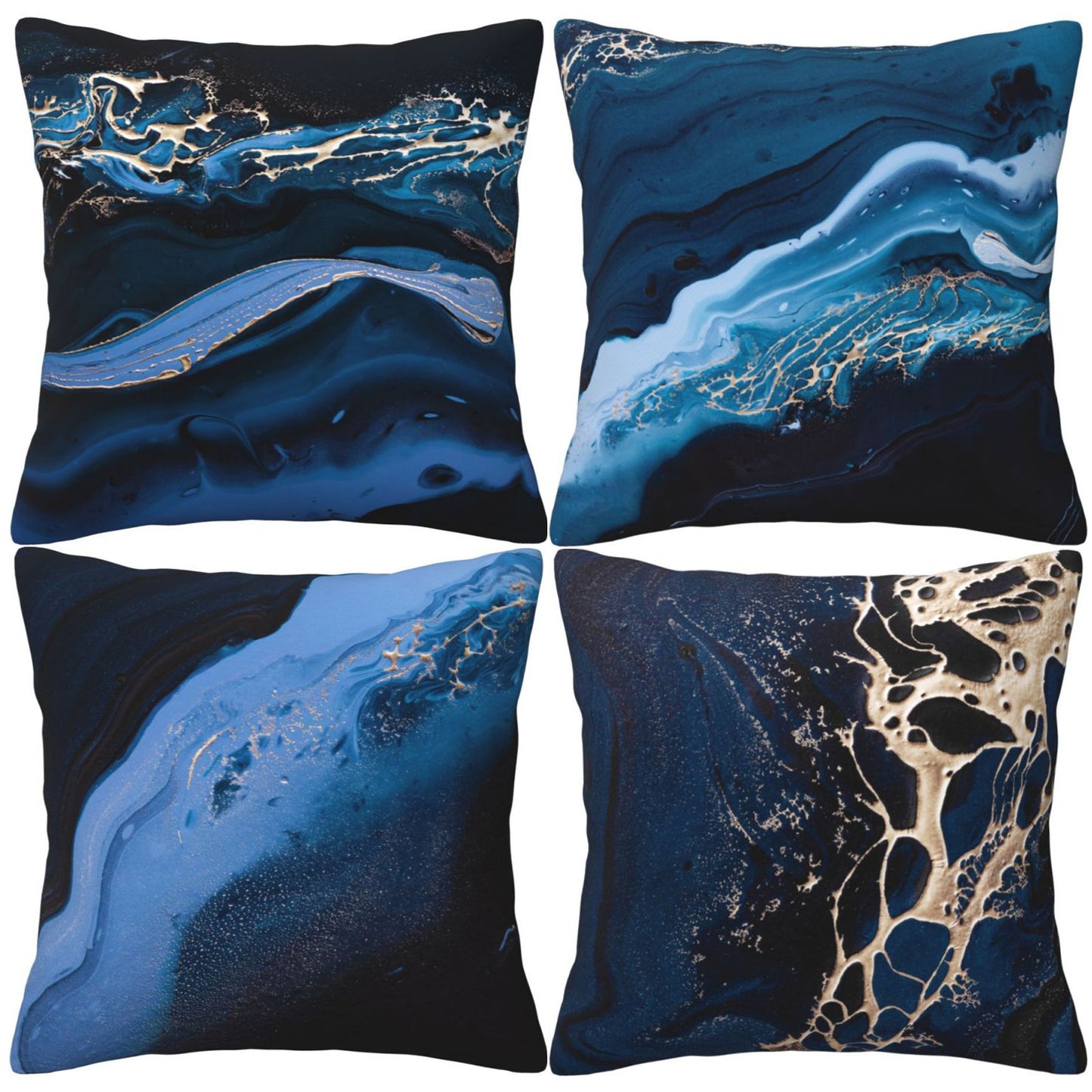 Marble Throw Pillow Covers Abstract Decorative Cushion Covers for Sofa Couch