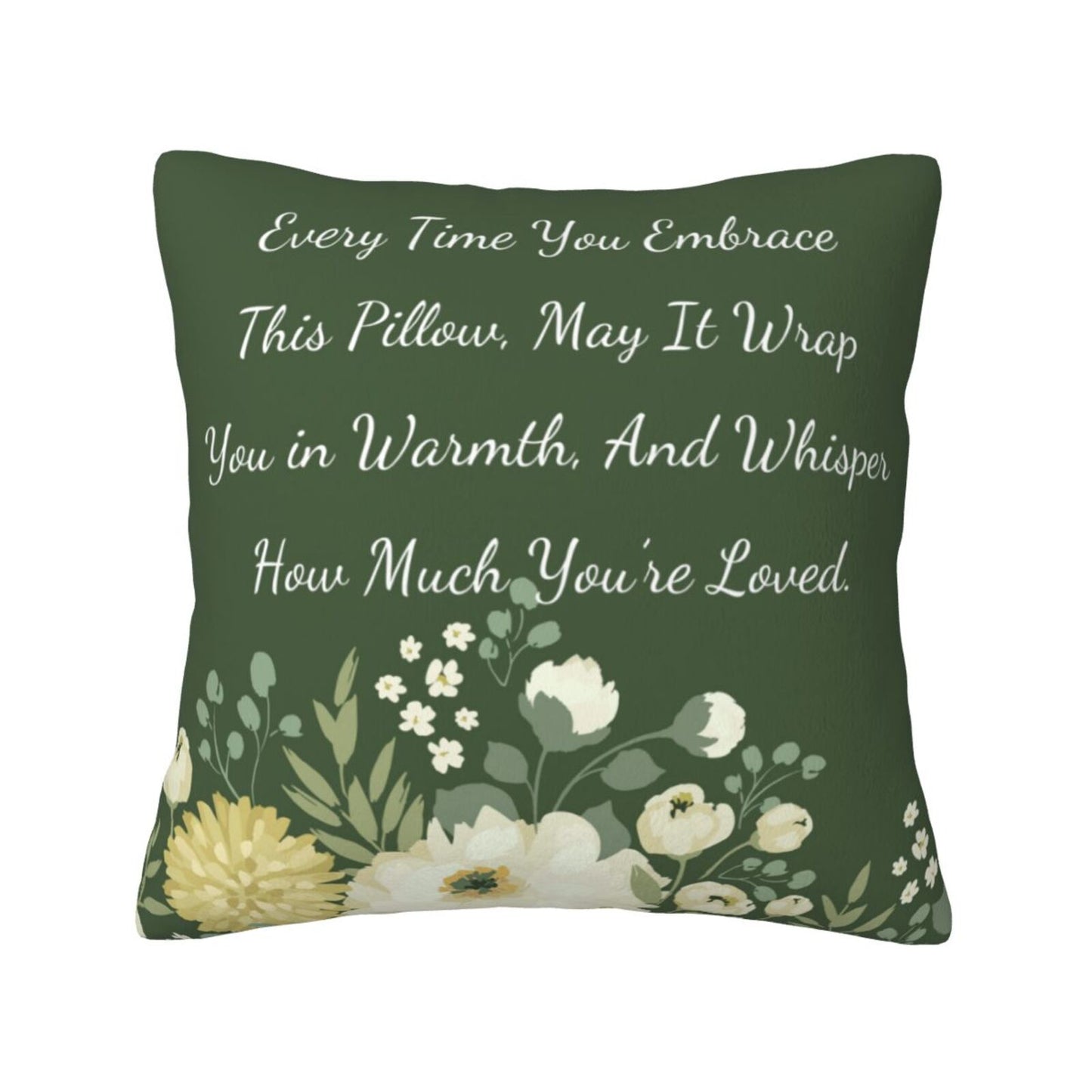 Valentines Day Gifts Throw Pillow Cover 18x18 inch Set of 1 Inspirational Velvet Decorative Cushion Cover
