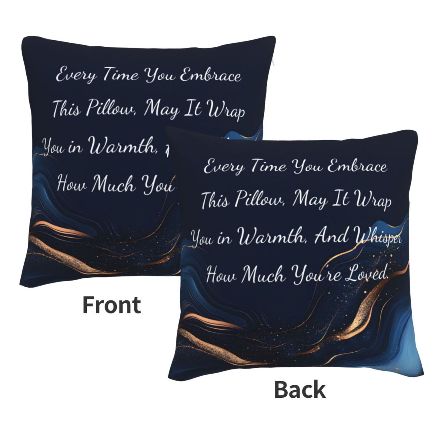 Valentines Day Gifts Throw Pillow Cover 18x18 inch Set of 1 Inspirational Velvet Decorative Cushion Cover