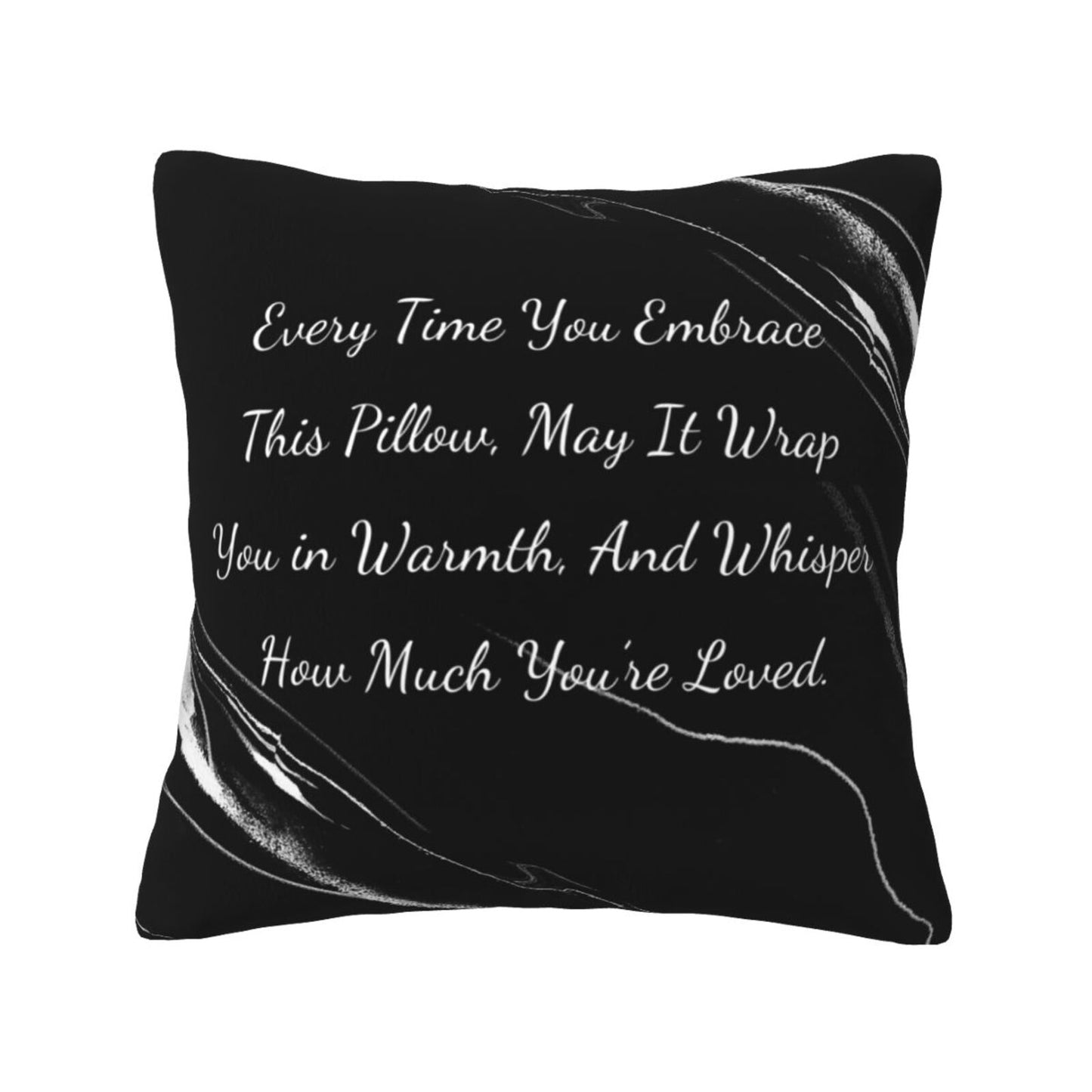 Valentines Day Gifts Throw Pillow Cover 18x18 inch Set of 1 Inspirational Velvet Decorative Cushion Cover