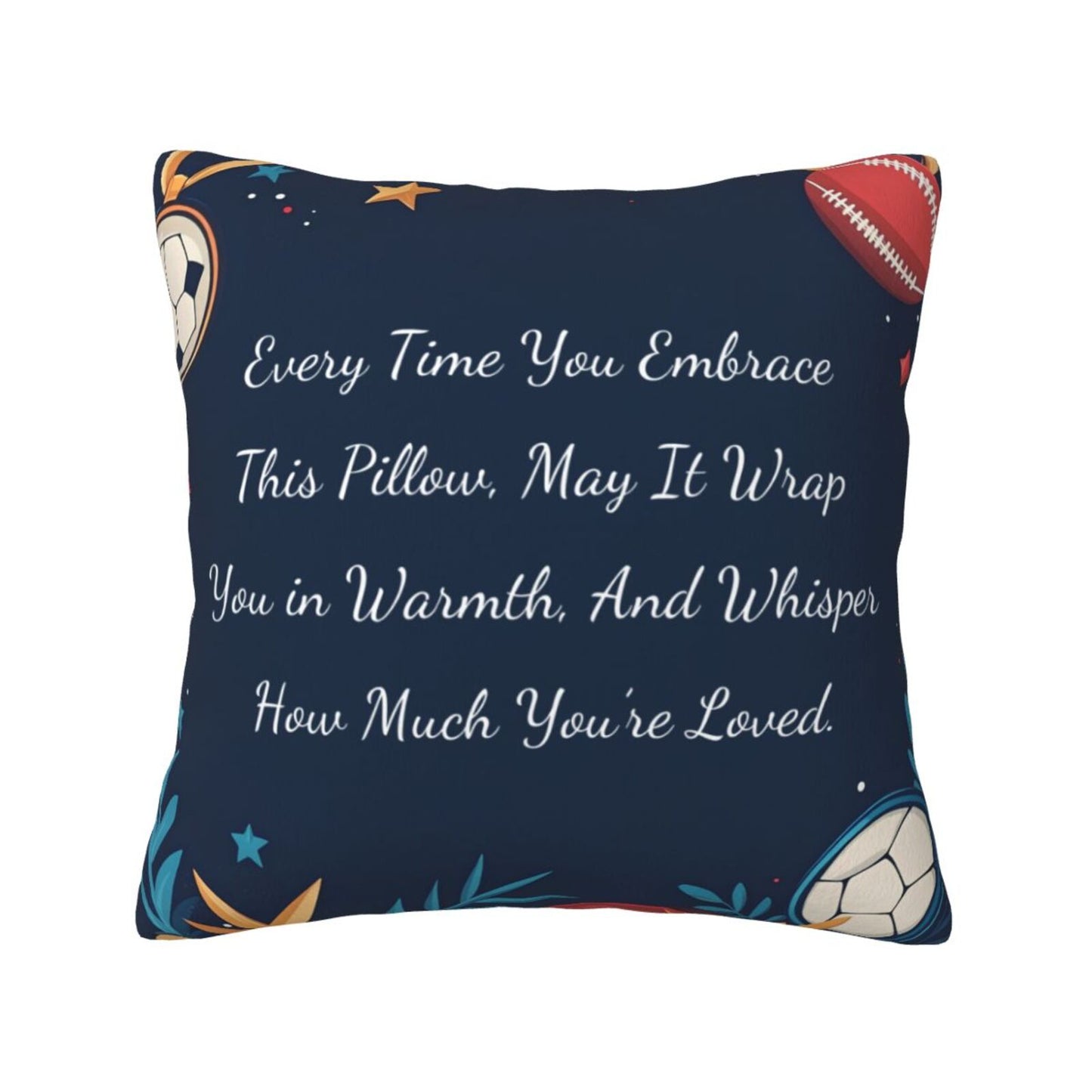 Valentines Day Gifts Throw Pillow Cover 18x18 inch Set of 1 Inspirational Velvet Decorative Cushion Cover